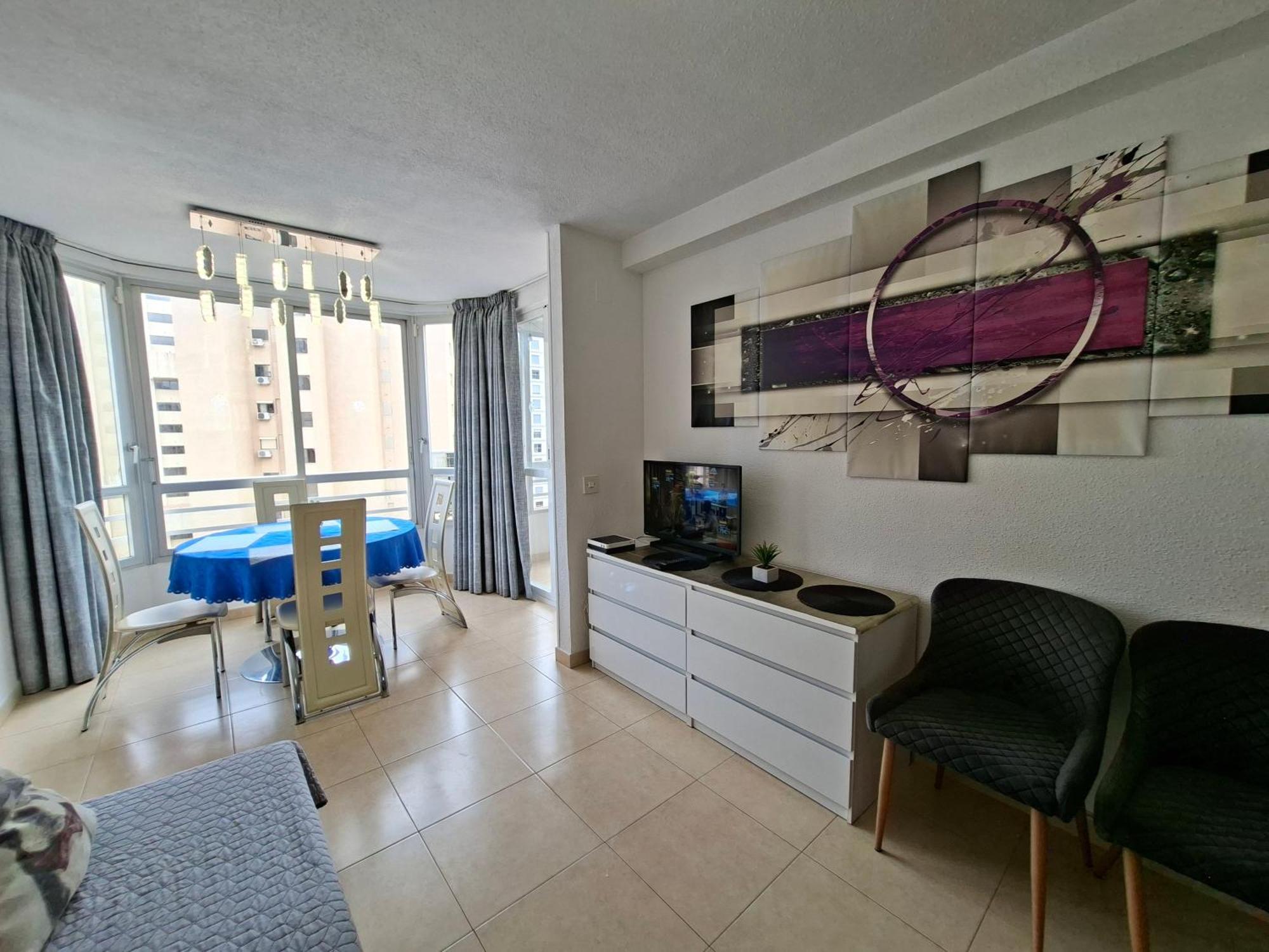 Alhambra Rincon De Loix Benidorm-sea View-free Parking, Wi-fi, Pool, New Air Conditioning Apartment